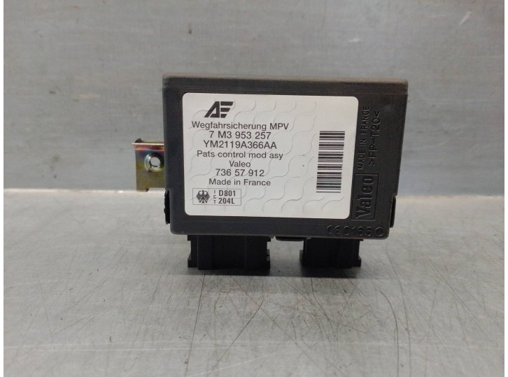 Recambio de centralita inmovilizador para volkswagen sharan (7m6/7m9) 1.9 tdi referencia OEM IAM 7M3953257  