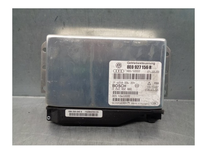 Recambio de centralita cambio automatico para audi a4 berlina (8e) 2.5 v6 24v tdi referencia OEM IAM 8E0927156R 0260002880 BOSCH