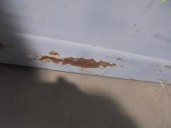 Recambio de puerta delantera izquierda para seat 600 e referencia OEM IAM  AZUL CLARO 2 PUERTAS