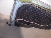 Recambio de puerta delantera izquierda para seat 600 e referencia OEM IAM  AZUL CLARO 2 PUERTAS