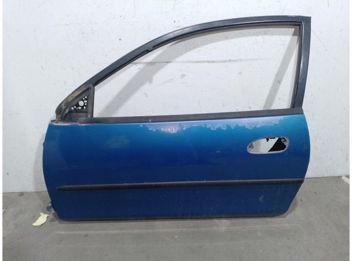 Recambio de puerta delantera izquierda para mazda 323 berlina c/f/s (ba) 1.5 c referencia OEM IAM B02S59020B AZUL 3 PUERTAS