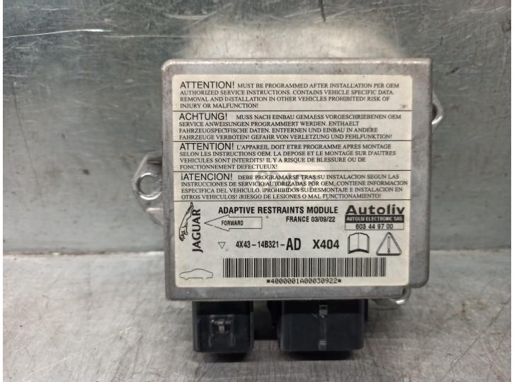 Replacement airbag ECU for Jaguar X-Type 2.0 D Classic OEM IAM reference 4X4314B321AD 