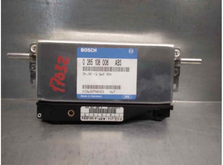 Recambio de centralita abs para bmw serie 5 berlina (e34) 2.5 turbodiesel cat referencia OEM IAM 34521162504 0265108006 BOSCH