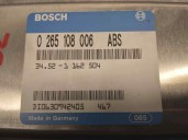 Replacement ABS control unit for BMW 5 Series saloon (E34) 2.5 turbodiesel CAT OEM IAM reference 34521162504 0265108006 BOSCH