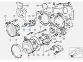 Recambio de faro izquierdo para bmw serie 5 berlina (e34) 2.5 turbodiesel cat referencia OEM IAM 63121390275 4 PUERTAS