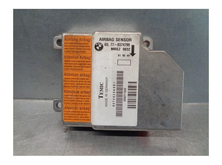 Replacement airbag ECU for BMW 5 Series sedan (E39) 520i OEM IAM reference 65778374799 