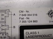 Replacement audio system / CD radio for Fiat Doblo 1.3 16V JTD CAT OEM IAM reference 7355124860 7649354516 