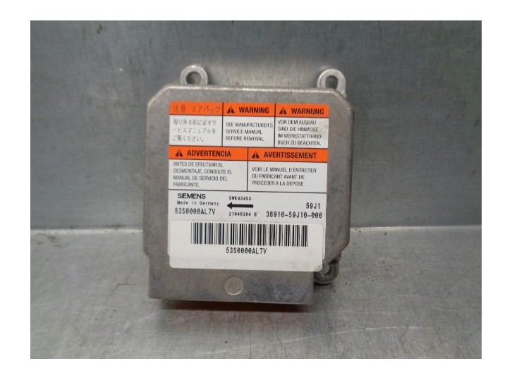 Recambio de centralita airbag para suzuki liana rh (er) 1.4 ddis referencia OEM IAM 3891059J10 53S0000AL7V SIEMENS
