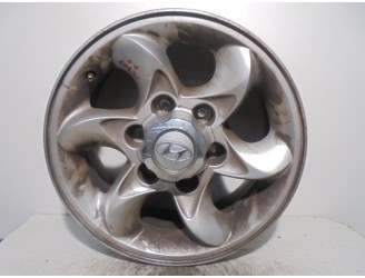 Recambio de llanta para hyundai terracan (hp) 2.9 crdi gl referencia OEM IAM 52910H1400 R167JX16OFFSET20 ALUMINIO 6P