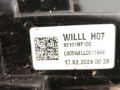 Recambio de faro izquierdo para hyundai kona furgoneta/suv (os, ose, osi) ev referencia OEM IAM 92101HF100  