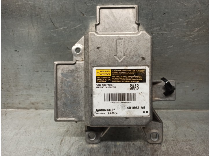 Recambio de centralita airbag para saab 9-3 berlina 1.9 tid cat referencia OEM IAM 12771237 401662A6 CONTINENTAL