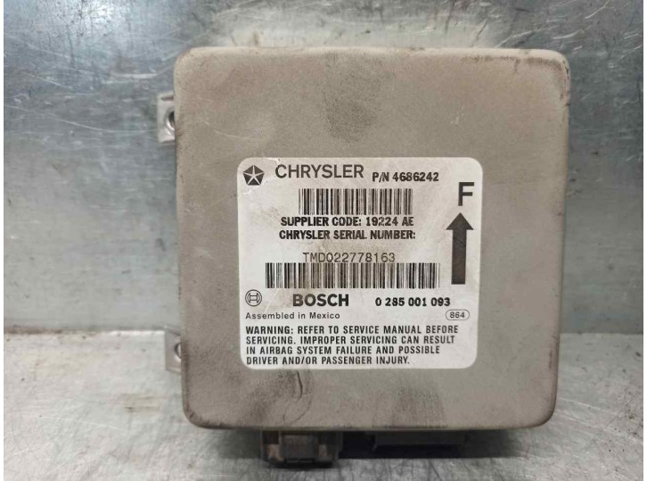 Recambio de centralita airbag para chrysler voyager (gs) 2.5 td referencia OEM IAM 4686242 0285001093 BOSCH