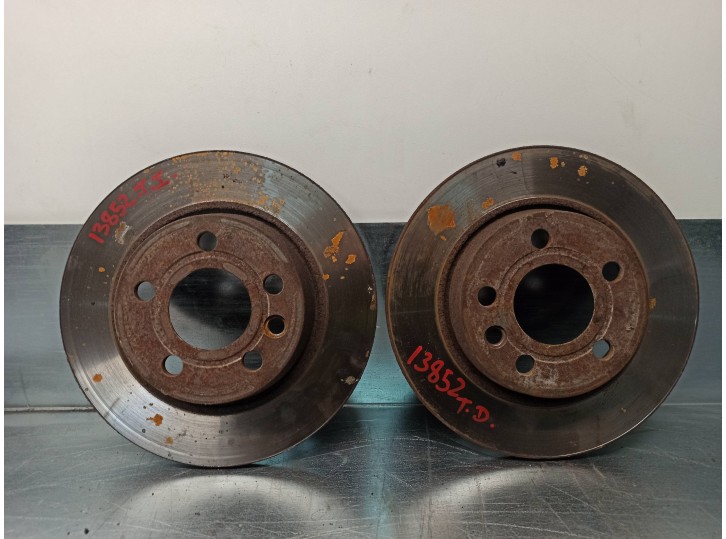 Recambio de disco freno trasero para volkswagen t4 transporter/furgoneta (mod. 1991) 2.5 tdi referencia OEM IAM   
