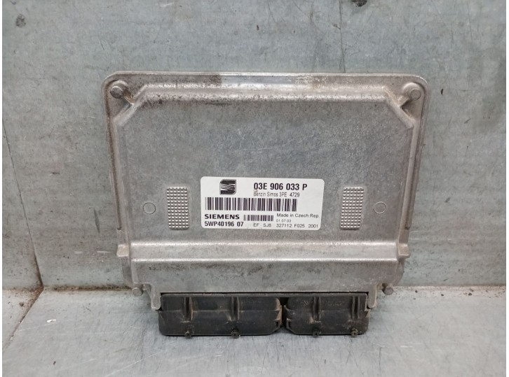 Recambio de centralita motor uce para seat ibiza (6l1) 1.2 referencia OEM IAM 03E906033P  5WP4019607 SIEMENS