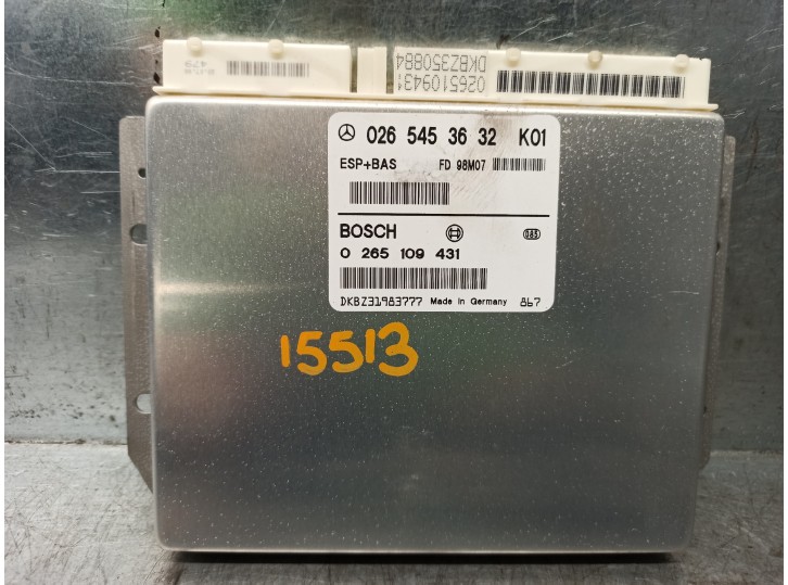 Recambio de centralita abs para mercedes-benz clase a (w168) 160 (168.033) referencia OEM IAM 0265453632 0265109431 BOSCH