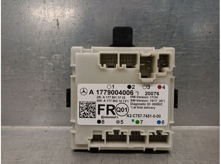 Recambio de centralita cierre para mercedes-benz cla shooting brake (x118) cla 200 (118.687) referencia OEM IAM A1779004006  