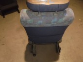 Recambio de asiento delantero derecho para mitsubishi space runner (n60) 2.0 i glx (i) referencia OEM IAM TELA AZUL Y GRIS 5 PU