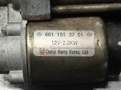 Recambio de motor arranque para ssangyong rodius i 2.7 xdi referencia OEM IAM 6611513701 1202594 