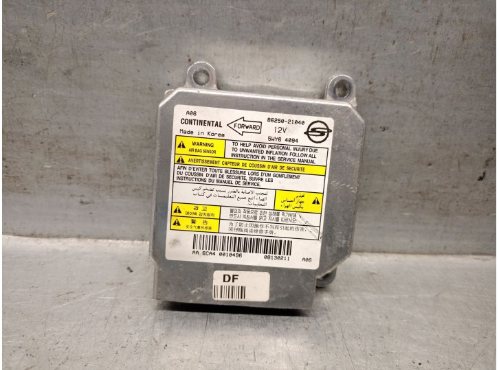 Recambio de centralita airbag para ssangyong rodius ii 2.0 xdi referencia OEM IAM 8625021040  5WY64094 CONTINNETAL