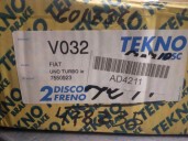 Recambio de disco freno delantero para fiat uno (146) referencia OEM IAM 7550923 