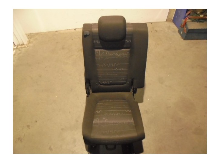 Recambio de asientos trasero derecho para opel meriva b cosmo referencia OEM IAM TELA NEGRA Y GRIS 5 PUERTAS