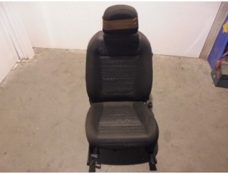 Recambio de asiento delantero izquierdo para opel meriva b cosmo referencia OEM IAM  TELA NEGRA Y GRIS 5 PUERTAS