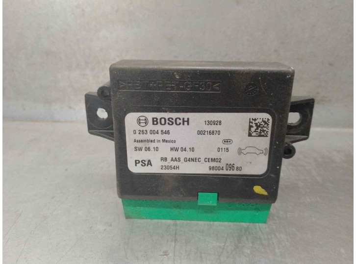 Recambio de modulo electronico para citroën ds5 2.0 hdi fap referencia OEM IAM 9800409682 0263004546 BOSCH