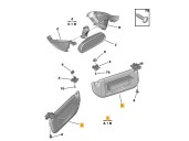 Recambio de parasol derecho para citroën ds5 2.0 hdi fap referencia OEM IAM 16072838ZE 2 PINES 