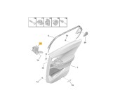 Replacement trim for Citroën DS5 2.0 HDi FAP OEM IAM reference 9671130880 RIGHT FRONT DOOR HANDLE BRACKET 