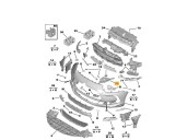 Recambio de molduras traseras para citroën ds5 2.0 hdi fap referencia OEM IAM 9800525877  