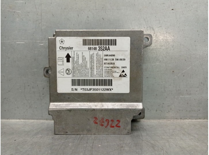 Recambio de centralita airbag para chrysler grand voyager v (rt) 2.8 crd referencia OEM IAM 68148352AA 5WK44096