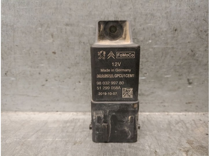 Recambio de caja precalentamiento para citroën jumpy iii furgoneta (v_) 2.0 bluehdi 120 referencia OEM IAM 9803299780 9803299780