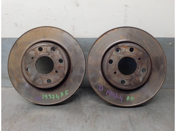 Recambio de disco freno delantero para citroën c1 1.0 vti referencia OEM IAM 424994 