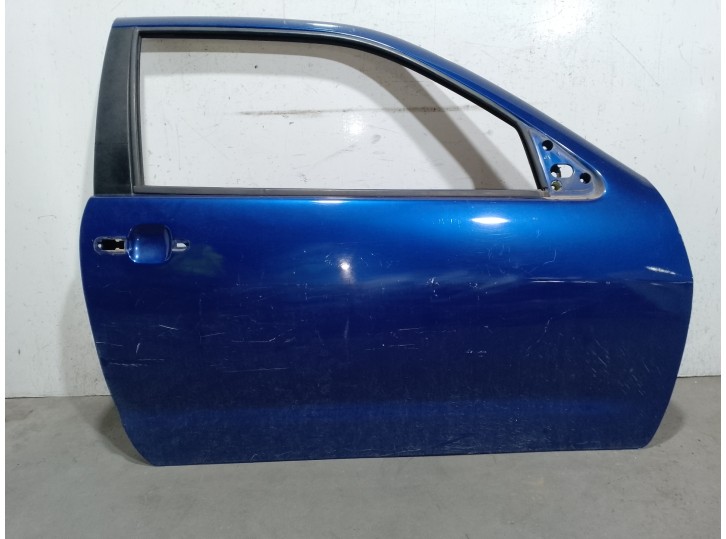 Recambio de puerta delantera derecha para seat ibiza (6k1) 1.9 tdi referencia OEM IAM 6K3831052C AZUL 3 PUERTAS