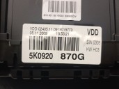 Recambio de cuadro instrumentos para volkswagen golf vi (5k1) 1.6 tdi dpf referencia OEM IAM 5K0920870G 5K0920870G VDO