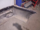 Recambio de paragolpes trasero para maserati quattroporte referencia OEM IAM GRIS OSCURO 4 PUERTAS