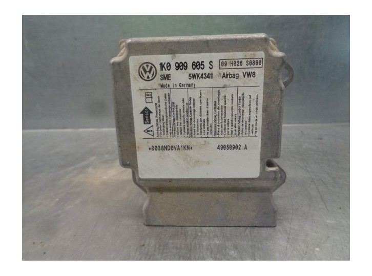 Recambio de centralita airbag para skoda octavia combi (1z5) easy referencia OEM IAM 1K0909605S 5WK43411 SIEMENS