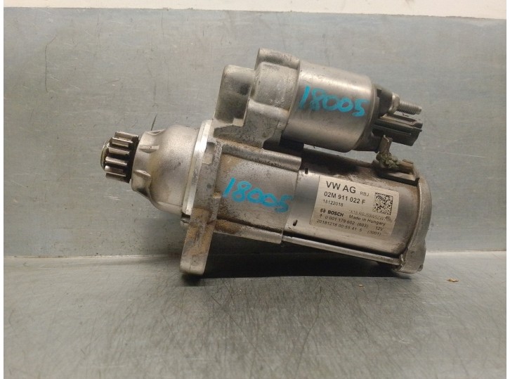 Replacement starter motor for Seat Tarraco (KN2) 1.5 16V TSI ACT OEM IAM reference 02M911022F 0001179602 BOSCH