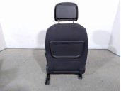 Recambio de asiento delantero izquierdo para seat tarraco (kn2) 1.5 16v tsi act referencia OEM IAM 5QA881105C TELA NEGRA Y GRIS 