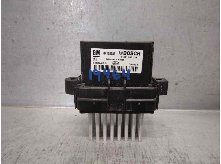 Recambio de resistencia calefaccion para opel astra j sports tourer 1.7 16v cdti referencia OEM IAM 84178783 
