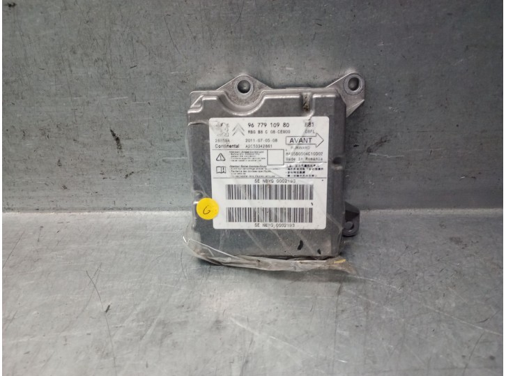 Recambio de centralita airbag para citroën ds5 2.0 hdi fap referencia OEM IAM 9677910980 9677910980 A2C53342861 CONTINENTAL