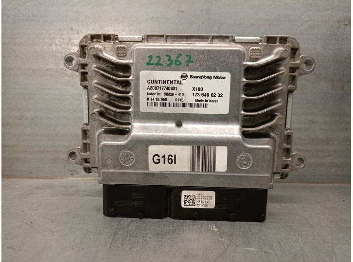 Recambio de centralita motor uce para ssangyong xlv suv e-xgi 160 referencia OEM IAM 1735400232  A2C9717740601 CONTINENTAL