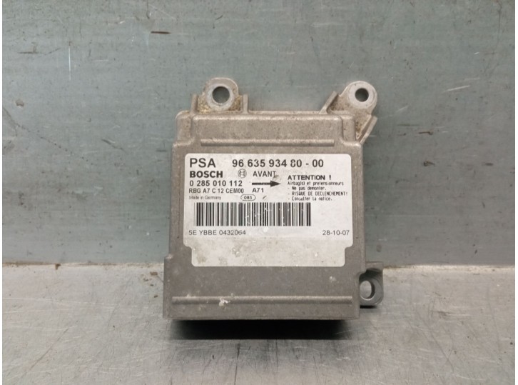 Recambio de centralita airbag para peugeot 207/207+ (wa_, wc_) 1.4 hdi referencia OEM IAM 9663593480 9663593480 0285010112 BOSCH