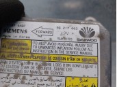 Recambio de centralita airbag para daewoo lanos 1.6 cat referencia OEM IAM 96217003 5WK4155 SIEMENS