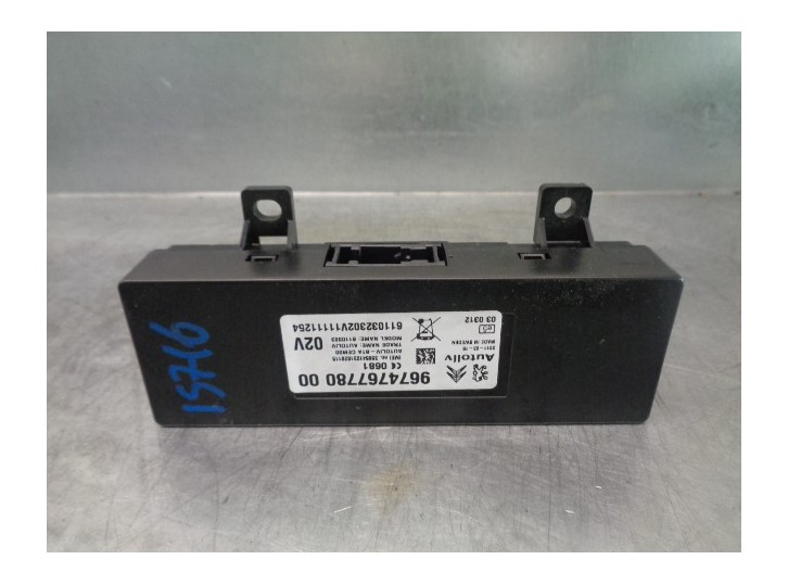 Recambio de modulo electronico para peugeot 508 gt referencia OEM IAM 9674767780 AUTOLIV