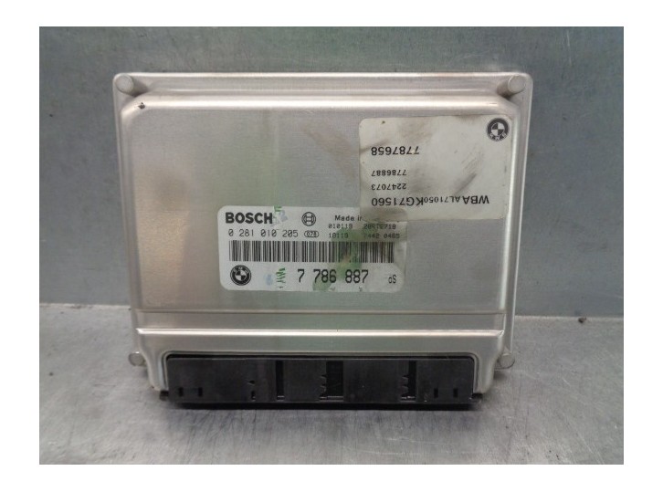 Recambio de centralita motor uce para bmw serie 3 berlina (e46) 320d referencia OEM IAM 7786887 0281010205 BOSCH