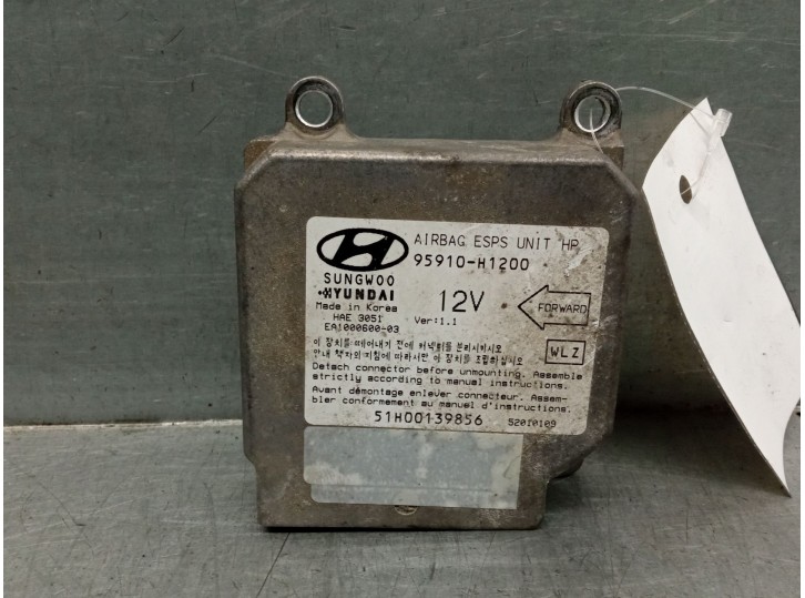 Recambio de centralita airbag para hyundai terracan (hp) 2.9 crdi cat referencia OEM IAM 95910H1200 EA100060003 51H00139856
