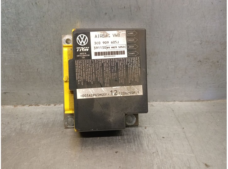 Recambio de centralita airbag para volkswagen passat berlina (3c2) 1.9 tdi referencia OEM IAM 3C0909605J  TRW