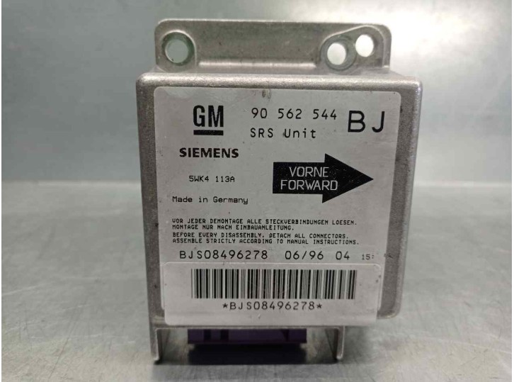 Recambio de centralita airbag para opel astra f berlina básico referencia OEM IAM 90562544BJ 5WK4113A GM