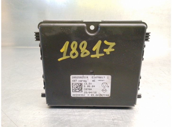 Recambio de centralita aire acondicionado para renault captur 1.5 dci diesel fap energy referencia OEM IAM 285258251R E1078017I 